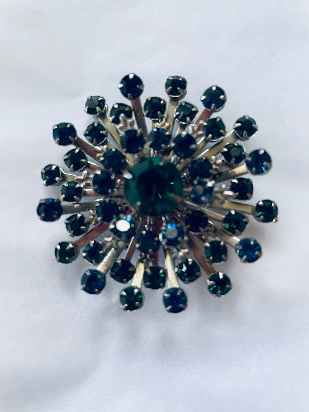 Starburst Crystal Brooch